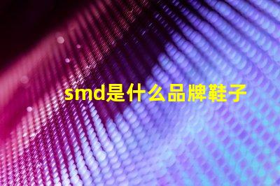 smd是什么品牌鞋子 smd是什么品牌連接器